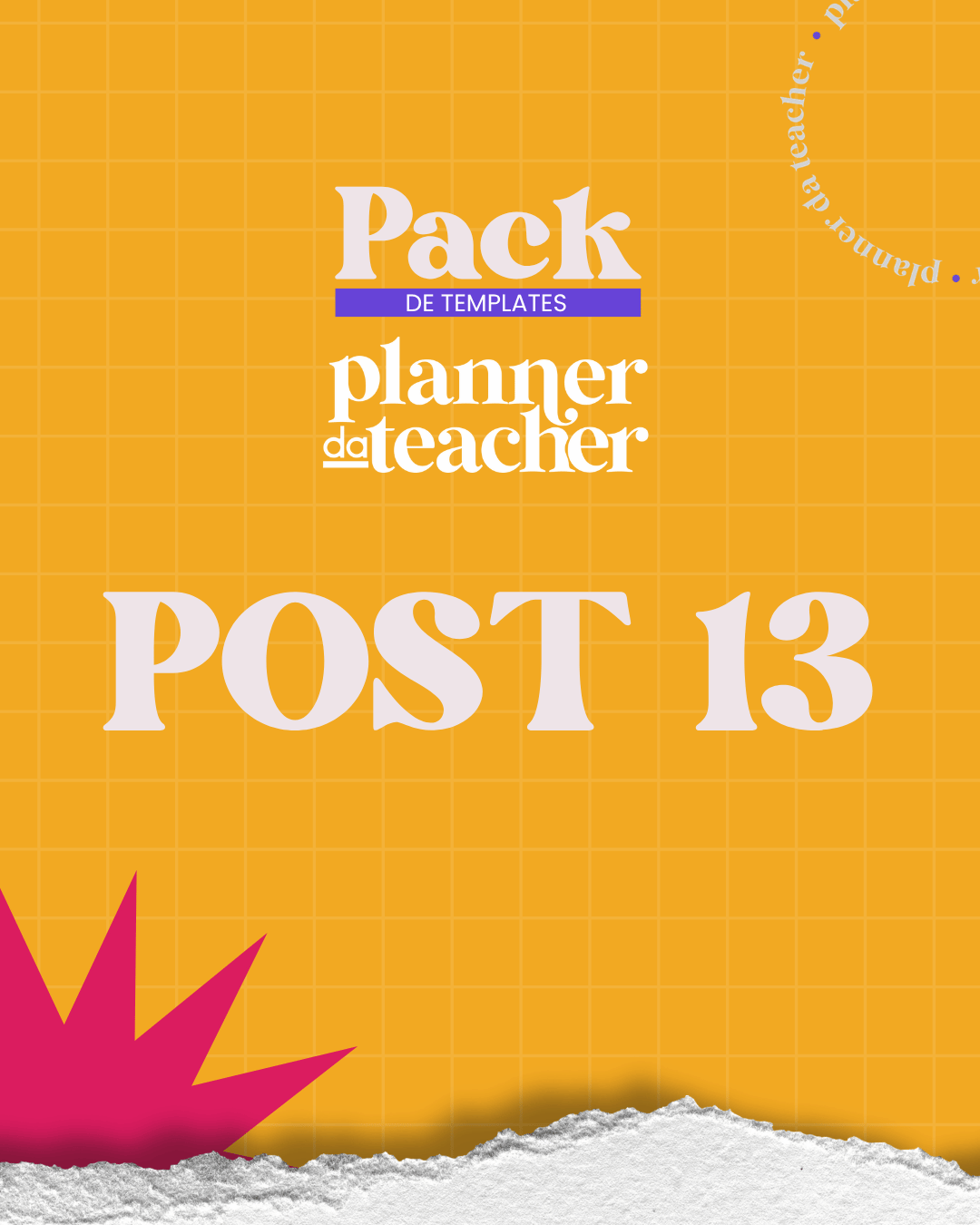 Post 50 do Pack da Teacher